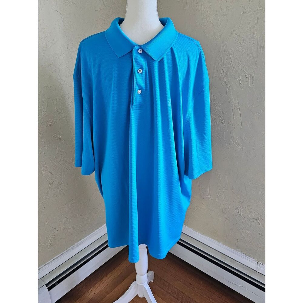 Bright Blue Men's Polo Shirt Izod Golf 3XLT